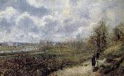 Camille Pissarro leading the way Schwarz Metaponto France oil painting artist